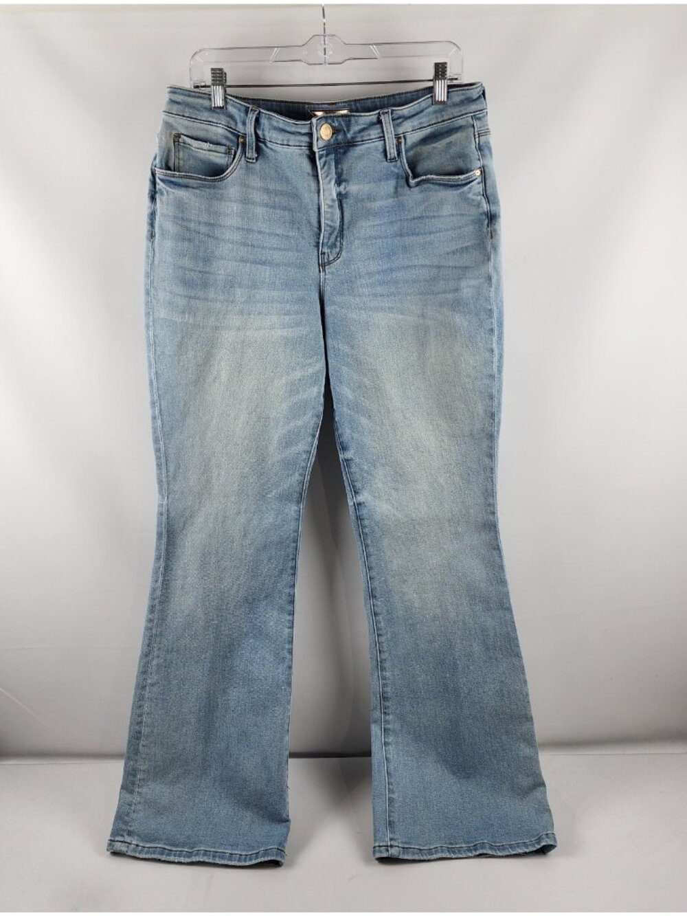 Kut From The Kloth Jeans Mens 12 Blue Ana High Rise Fab Ab Flare Denim (34x33)